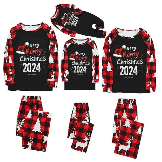 Matching Family Pajamas Family Matching Outfits, Soft Red Checkered Shirt Matching Pjs, Perfect for Christmas Morning & Family Photos