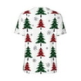 thumbnail image 2 of Daiia Buffalo Plaid Christmas Trees Mens Baseball Jersey Button Down Shirts Short Sleeve Sports Uniforms-3X-Large, 2 of 9