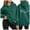 Dark Green, variant on CAIXIA Palm Puff Graphic Hoodies for Women Pullover Drawstring Loose Fit Cotton Tops for Women Trendy Work Funny Graphic Sweatshirts for Women with Pocket Winter Clothing Outfits