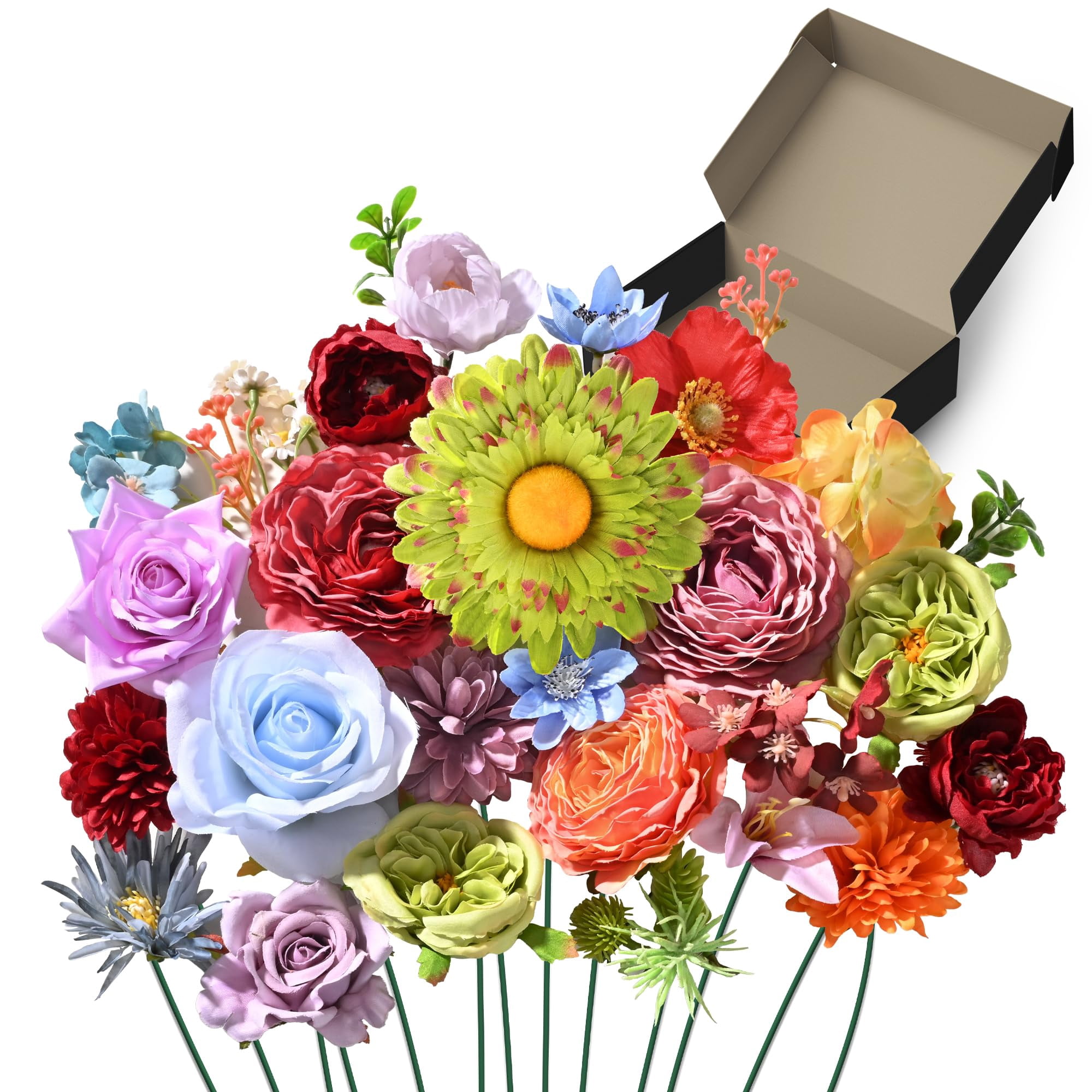 YZXZM Artificial Flowers Combo Box, 38PCS Fake Fl - Walmart.ca