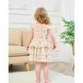 thumbnail image 4 of Vestido de bebé SODLON 12-18 meses sin mangas con estampado floral, 4 of 6