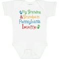 thumbnail image 3 of Inktastic Pennsylvania Grandma and Grandpa Love Me Boys or Girls Baby Bodysuit, 3 of 5