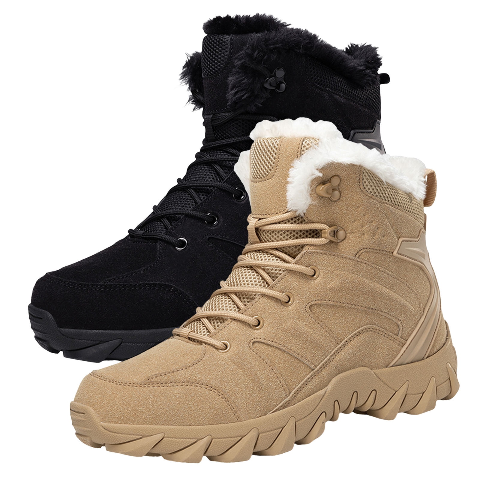 Wyzesi Black Heel Boots Men Snow Boots Winter Boots Fashion New