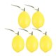thumbnail image 1 of KAKOWELY 5 piezas de limones artificiales de frutas falsas, decoración realista de frutas, modelo de comida, decoración de limones vívidos., 1 of 5
