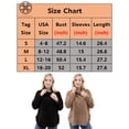 thumbnail image 2 of Luxtrada Women’s Long Sleeves Turtleneck Fleece Sweater Oversized Loose Fitting Sweatshirt Thermal Top Warm, 2 of 7
