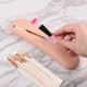 thumbnail image 1 of Vogacara Soporte para brochas de maquillaje de silicona hecho con estuche para brochas de maquillaje organizador de brochas de maquillaje seguro Ayudas para vestirse con gancho de botón caqui, 1 of 6