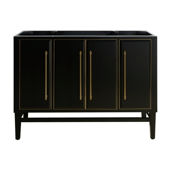 Avanity Mason-V48-G Mason 48" Single Free Standing Wood Vanity Cabinet Only - Black
