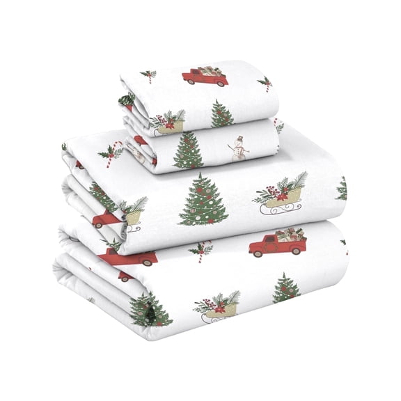 RUVANTI 100% Cotton Flannel Sheets Twin XL 3 Pcs Holiday Haul