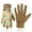 Khaki-Flower, variant on Work Gloves for Women and Ladies, Leather Gardening Gloves Flexible Mechanic Working Gloves