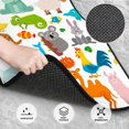 thumbnail image 3 of Honeii Animals Print Car Foot Mat Four-Piece Set - Front & Rear Universal Car Floor Mats for SUVs, Trucks, Sedans, 3 of 7
