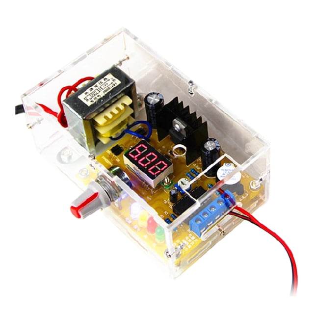 Ndcxsfigh LM317 Kit placa alimentación ajustable 1.2V-12V Regulador voltaje Fuente alimentación Kit bricolaje