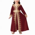 thumbnail image 1 of Gubotare Robe Fille Tout-Petit Robe Fille Tout-Petit Anniversaire Arc-en-Ciel Tulle Formelle Mariage Fête à Volants Tutu Robes 3T 4T (Rouge,3-4 Ans), 1 of 4