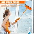 thumbnail image 6 of Qenwkxz Window Cleaning Squeegee Kit, 2 in 1 Window Squeegee Extension Pole Long Handle & Groove Cleaning Tool for Window,Car,Shower Glass Door,Mirror,Indoor & Outdoor 72.44*10.63in, 6 of 10