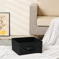 thumbnail image 5 of Unique Bargains Fabric Storage Cube Storage Bin Black 11.8*11.8*5.9in, 5 of 6
