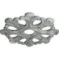 thumbnail image 3 of Ekena Millwork 20 7/8"OD x 3 5/8"ID x 1"P Angel Ceiling Medallion (Fits Canopies up to 4 3/8"), Hand-Painted Ultra Pure White Crackle, 3 of 7