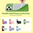 thumbnail image 2 of 2 Pack Silicone Double-Sided Suction Cup Phone Case Detachable Mount, Sticky Phone Grip with Higher Suction Power for iPhone, Hands-Free Phone Accessories Holder for Selfies and Videos, Translucent, 2 of 6
