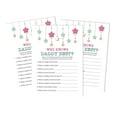 thumbnail image 1 of Inkdotpot Gender Neutral Who Knows Daddy BestBaby Shower GameCards-FunActivity Cards Set Of 50Star Party Theme, 1 of 5