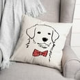 thumbnail image 3 of Creative Products Dog with Polka Dot Bow Tie 16 x 16 Spun Poly Pillow, 3 of 3