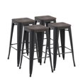 thumbnail image 1 of Homycasa 29 Inch Backless Wood Metal Counter Stools, 1 of 8