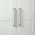 thumbnail image 3 of 9.56 in. Center Solid Knurled Bar Pull, Satin Nickel, Single&nbsp;, 3 of 3