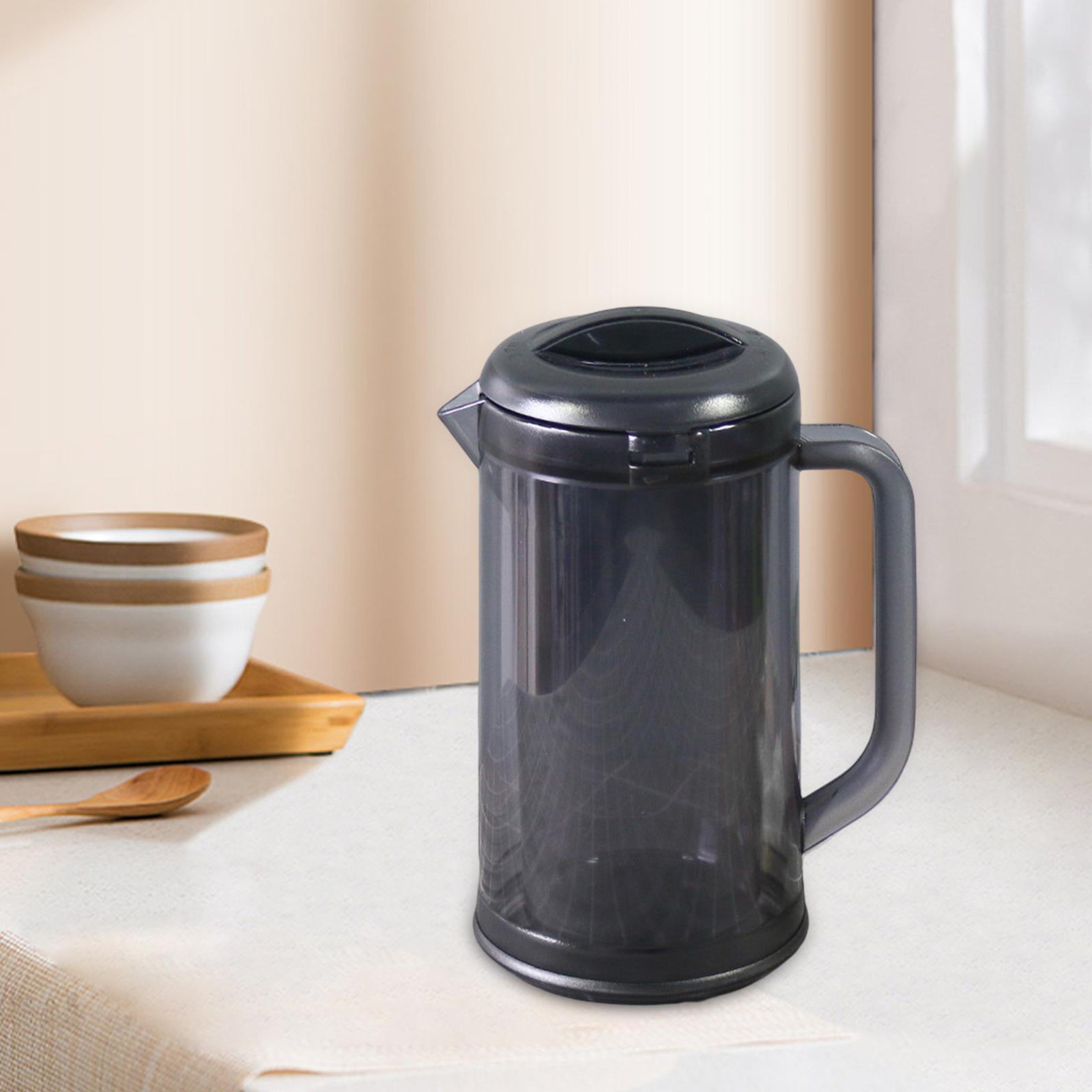 Fiocias Water Jug Fridge Jug Pitcher with Handle Shatterproof Drink Dispenser Teapot for Gray