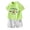 Green1, variant on Shadoumai Toddler Boy Outfits 5t Dinosaur Print Round Neck Short Sleeved Tops and Shorts Fashion Boy's and Girl's Basketball Training Clothes Kids Clothes 2 Piece Outfits