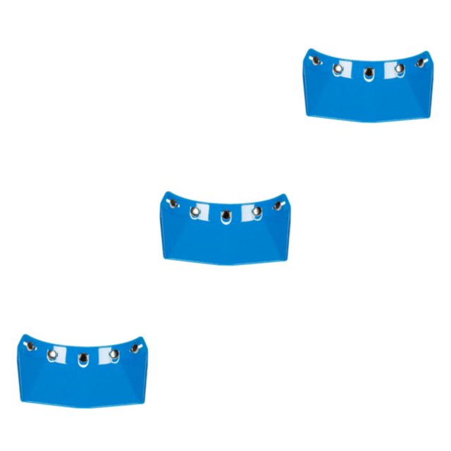 Transemion for Visor Peak 5-Snap Open Face Spare Parts Replaces Blue Type A 3Set