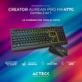 thumbnail image 3 of Kit Teclado y Mouse Acteck CREATOR AUREAN PRO MK477G Alámbrico USB LED negro, 3 of 6