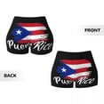thumbnail image 6 of Women Yoga Shorts Puerto Rico Flag Workout Shorts Fitness quick-dry Ladies Yoga Gym Running Short Pants, 6 of 7