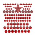 thumbnail image 2 of 101 bolas navideñas rojas irrompibles para colgar., 2 of 5