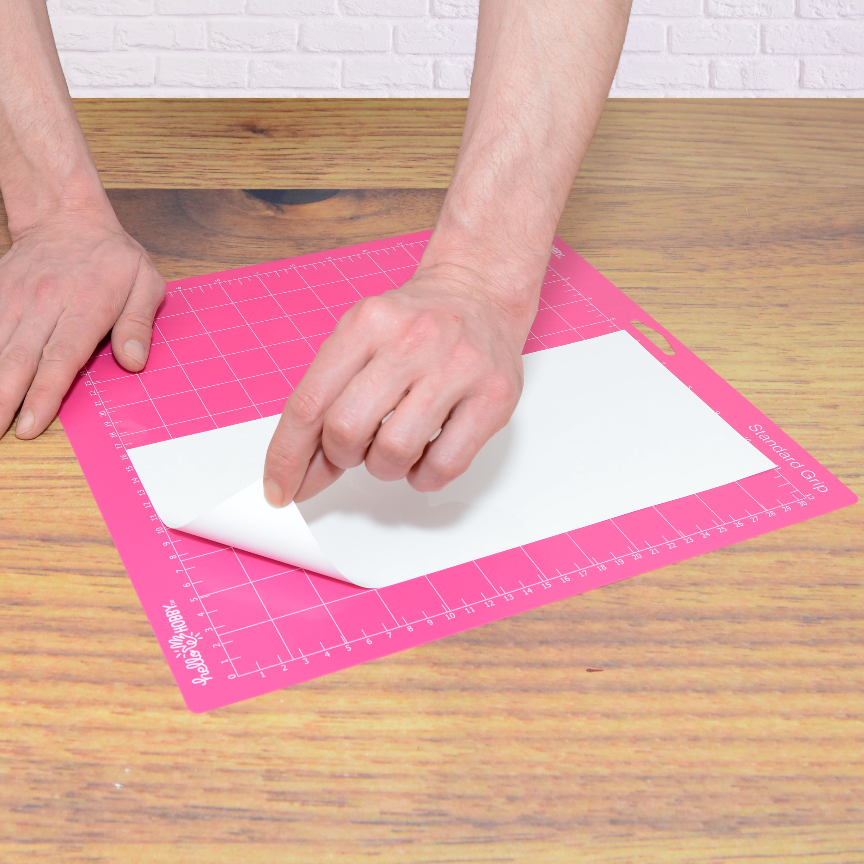 Hello Hobby 12" x 12" Standard Grip Adhesive Cutting Mat, for Craft, Pink, 2-Pack