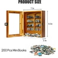 thumbnail image 3 of Anxiety Mini Bookshelf Ornament - Miniature Display With 200Pcs Books, Library Decor for Book Lovers Home Room Office, Shake Away Your Anxiety, 3 of 7
