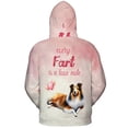 thumbnail image 2 of Every Fart is Love Note Shetland Sheepdog Guilty Face Happy Valentine's All Over Print 3D Hoodie Unisex Merch Hoodies Sheltie Dog Lover Gifts - 01016, 2 of 6