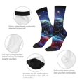 thumbnail image 4 of Balery Outer Space Floating Numbers And Letters Calcetas Largas con Estampado para Hombre y Mujer – Suaves y Transpirables, Talla Única (US 5-11), 4 of 6