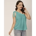 thumbnail image 4 of Moomaya Solid One Shoulder Sleeveless Tops For Women, Sexy Tank Casual Vacation Clothing, 4 of 8