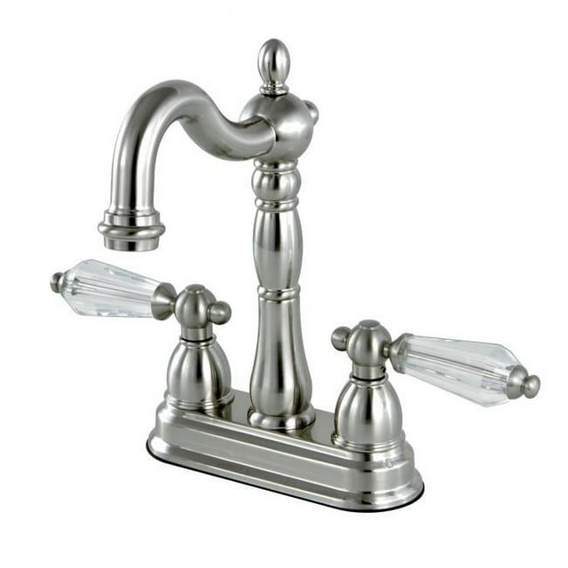 Kingston Brass KB1498WLL Robinet de Bar 4 Po et 4 Po; Nickel Satiné