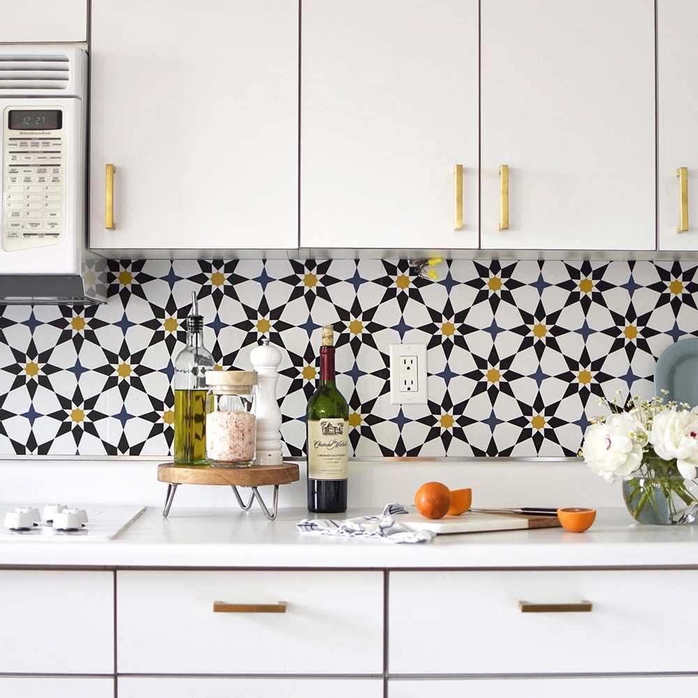 Tempaper Soleil Moroccan Spice Peel and Stick Wallpaper, 20.5" x 16.5'