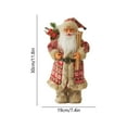 thumbnail image 3 of 12-Inch Santa Claus Doll, Standing Santa Figurine, Colorful Christmas Decorations, Gift for Holiday Decor, 3 of 5