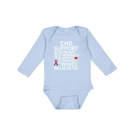 

Inktastic CHD Awareness Month Gift Baby Boy or Baby Girl Long Sleeve Bodysuit