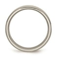 thumbnail image 2 of Grey Titanium Ring Band Wedding Ridged Standard Edge 6mm Polished, 2 of 6