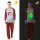 thumbnail image 1 of Pijamas familiares a juego navideños Luminosos y brillantes Dear Santa We Good Conjunto de pijamas negros, 1 of 4