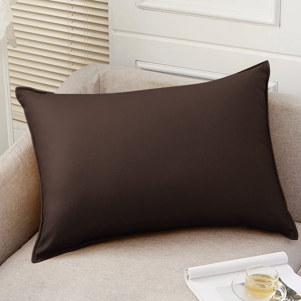 Funda de almohada rectangular impermeable para exteriores – Protector de cojín moderno y liso para muebles de patio, jardín y piscina.