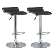 Bar Stools Set of 2,Modern Air Lift Height Adjustable Swivel with Footstool for Kitchen Bar Bar,Black
