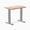 Acacia / Grey, variant on Desky Zero Mini Softwood Office Desk - American Rustic Pine / 40" X 24" / Gray