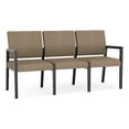 thumbnail image 1 of Pemberly Row Waiting Reception 3 Seat Tandem Seating No Center Arms in Brown, 1 of 5