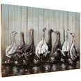 thumbnail image 2 of Empire Art Direct PMO-171102-3248 Ducks Handed Painted Iron Wall Sculpture on Wooden Wall Art, 2 of 12
