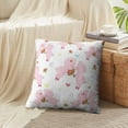 thumbnail image 4 of LALILO Throw Pillow Covers Cute Cartoon Pink Couple Pig Red Flower Cushion Cover 18" x 18", 4281 Pack, 4 of 6