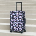 thumbnail image 5 of Yiaed crystal flower Skull Print Travel Luggage Cover Suitcase Protector Fits 18-32 Inch Luggage Wheel Covers Patterned Elastic Luggage Anti-scratch（No luggage）-X-Large, 5 of 5