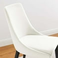 thumbnail image 4 of Modway Viscount 19" Modern Performance Velvet Dining Chair in White (Set of 2), 4 of 10