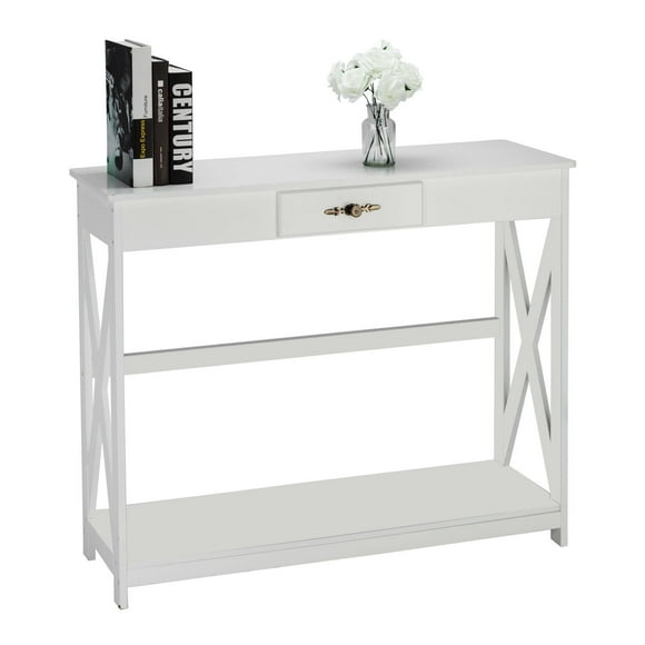 Small White Hall Table